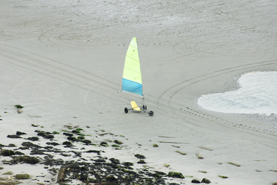 Char à voile, par Xavier E. G. Dierick